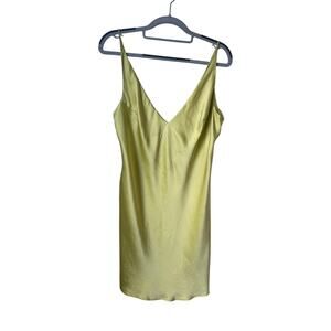 Victoria's Secret Vintage Yellow Silk Slip Dress - Large